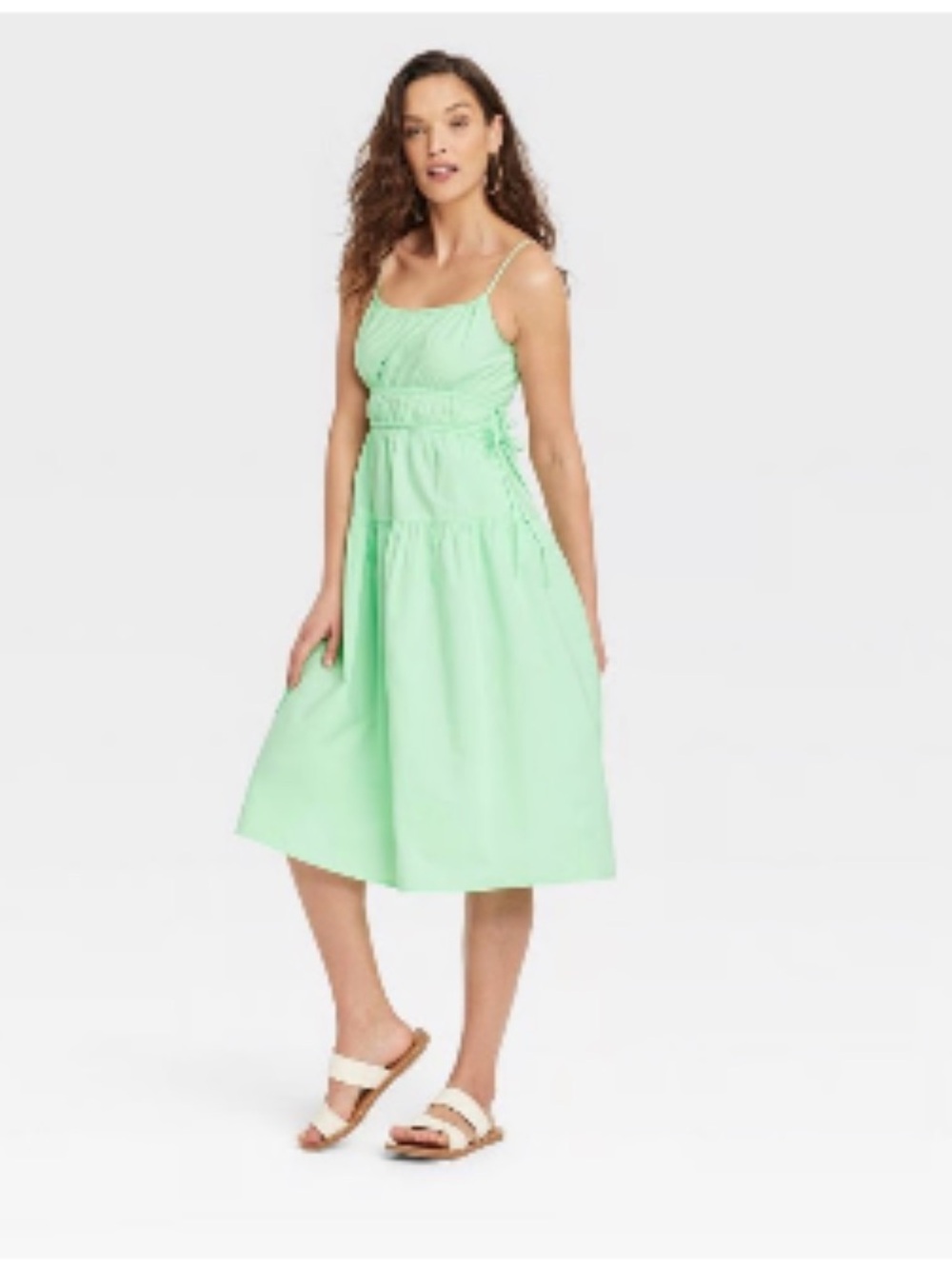 Universal Thread Mint Green Smocked Midi Sundress